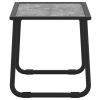 3 Piece Patio Lounge Set with Cushions Anthracite Steel