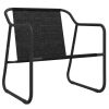 3 Piece Patio Lounge Set with Cushions Anthracite Steel