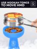 Blue Hookah Bowl Set Silicone Premium Shisha Bowl Phunnel Hookah Bowl with Hookah Tongs and Heat Management Charcoal Holder with Cover Huli