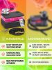 Black Hookah Set Portable Set With Everything And Bag For Travel Flat Hookah Box Hookah Set With Charcoal Holder & Coal Cover