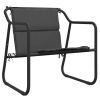 3 Piece Patio Lounge Set with Cushions Anthracite Steel