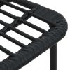 Patio Chairs 2 pcs Poly Rattan Black
