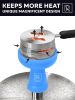 Blue Hookah Bowl Set Silicone Premium Shisha Bowl Phunnel Hookah Bowl with Hookah Tongs and Heat Management Charcoal Holder with Cover Huli