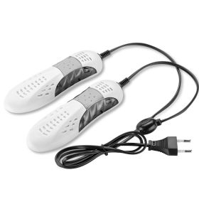 Shoe Dryer Foot Protector Boot Odor Deodorant Dehumidify Device Shoes Drier Heater (Color: White)